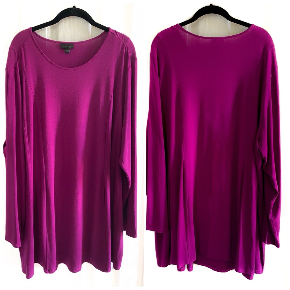 J. Jill size 3X Wearever tunic in raspberry
